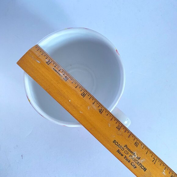 Terra Pink Rose Floral Hand Painted Ceramic 16oz Large Coffee Mugs Set Of 2 - Picture 13 of 14